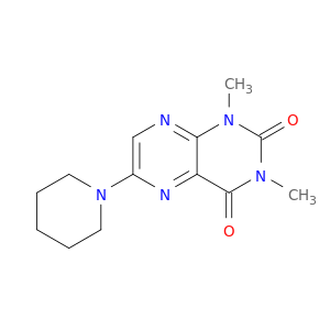 2,4(1H,3H)-Pteridinedione, 1,3-dimethyl-6-(1-piperidinyl)-