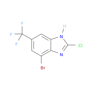 1H-Benzimidazole, 4-bromo-2-chloro-6-(trifluoromethyl)-