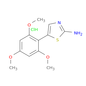 5-(2,4,6-trimethoxyphenyl)-1,3-thiazol-2-amine hydrochloride(1:1)
