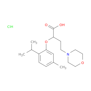 2-(morpholin-4-yl)ethyl[5-methyl-2-(propan-2-yl)phenoxy]acetate hydrochloride(1:1)