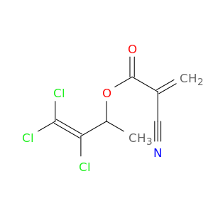 2-Propenoic acid, 2-cyano-, 2,3,3-trichloro-1-methyl-2-propenyl ester