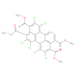 3,4,9,10-Perylenetetracarboxylic acid, hexachloro-, tetramethyl ester