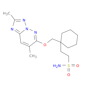 2-[1-[(4,8-dimethyl-1,2,7,9-tetrazabicyclo[4.3.0]nona-2,4,6,8-tetraen-3-yl)oxymethyl]cyclohexyl]ethanesulfonamide