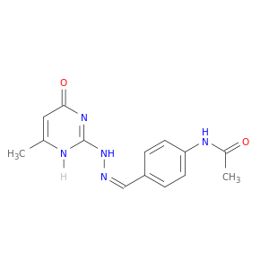 N-[4-[(Z)-[(4-METHYL-6-OXO-3H-PYRIMIDIN-2-YL)HYDRAZINYLIDENE]METHYL]PHENYL]ACETAMIDE