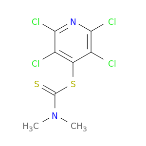 Carbamodithioic acid, dimethyl-, 2,3,5,6-tetrachloro-4-pyridinyl ester