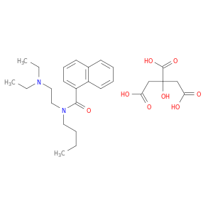 1-萘甲酰胺,正丁基-N-[2-(二乙基氨基)乙基]-,2-羟基-1,2,3-丙炔酸酯(1:?)