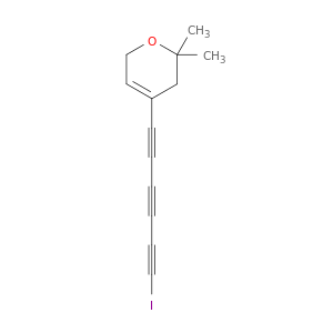 2H-Pyran, 3,6-dihydro-4-(6-iodo-1,3,5-hexatriynyl)-2,2-dimethyl-