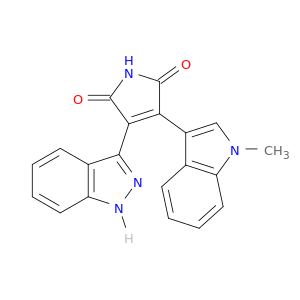 1H-Pyrrole-2,5-dione, 3-(1H-indazol-3-yl)-4-(1-methyl-1H-indol-3-yl)-