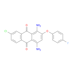 9,10-Anthracenedione, 1,4-diamino-7-chloro-2-(4-fluorophenoxy)-