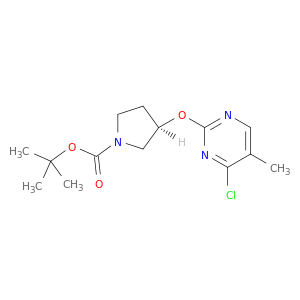 (R)-3-(4-氯-5-甲基-嘧啶-2-基氧基)-吡咯烷-1-羧酸叔丁基酯