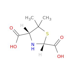 2,4-Thiazolidinedicarboxylicacid, 5,5-dimethyl-, (2R-cis)- (9CI)