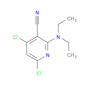3-Pyridinecarbonitrile, 4,6-dichloro-2-(diethylamino)-