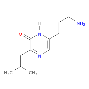 2(1H)-Pyrazinone, 6-(3-aminopropyl)-3-(2-methylpropyl)-