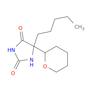 5-pentyl-5-(tetrahydro-2h-pyran-2-yl)imidazolidine-2,4-dione