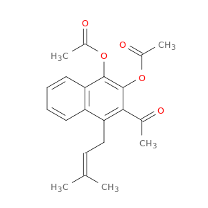 Ethanone, 1-[3,4-bis(acetyloxy)-1-(3-methyl-2-butenyl)-2-naphthalenyl]-