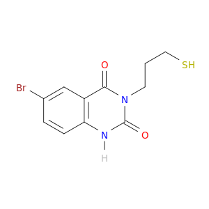 2,4(1H,3H)-Quinazolinedione, 6-bromo-3-(3-mercaptopropyl)-