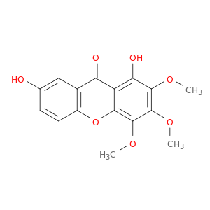 9H-Xanthen-9-one, 1,7-dihydroxy-2,3,4-trimethoxy-