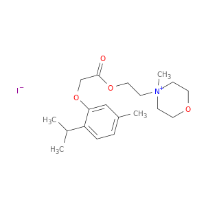 4-methyl-4-[2-({[5-methyl-2-(propan-2-yl)phenoxy]acetyl}oxy)ethyl]morpholin-4-ium iodide