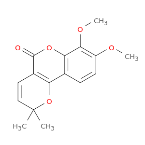 2H,5H-Pyrano[3,2-c][1]benzopyran-5-one, 7,8-dimethoxy-2,2-dimethyl-