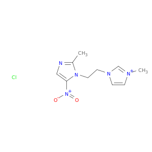 3-methyl-1-[2-(2-methyl-5-nitro-1h-imidazol-1-yl)ethyl]-1h-imidazol-3-ium chloride