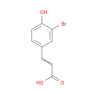 3-Bromo-4-hydroxycinnamic acid