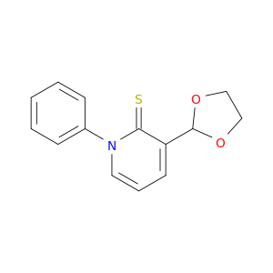 2(1H)-Pyridinethione, 3-(1,3-dioxolan-2-yl)-1-phenyl-