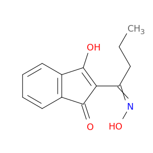1H-Inden-1-one, 3-hydroxy-2-[1-(hydroxyimino)butyl]-