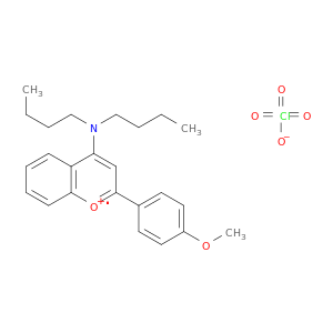 1-Benzopyrylium, 4-(dibutylamino)-2-(4-methoxyphenyl)-, perchlorate