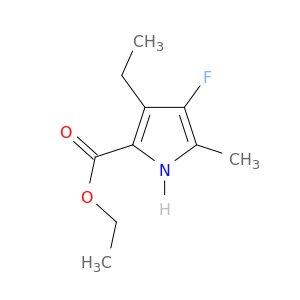 1H-Pyrrole-2-carboxylic acid, 3-ethyl-4-fluoro-5-methyl-, ethyl ester