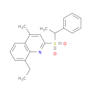 Quinoline, 8-ethyl-4-methyl-2-[(1-phenylethyl)sulfonyl]-