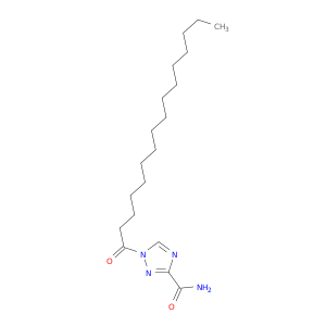 1H-1,2,4-Triazole-3-carboxamide, 1-(1-oxohexadecyl)-