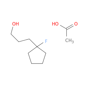Cyclopentanepropanol, 1-fluoro-, acetate