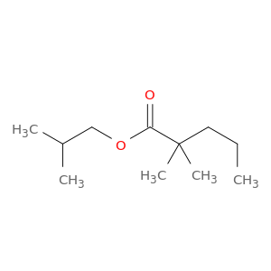 Pentanoic acid, 2,2-dimethyl-, 2-methylpropyl ester