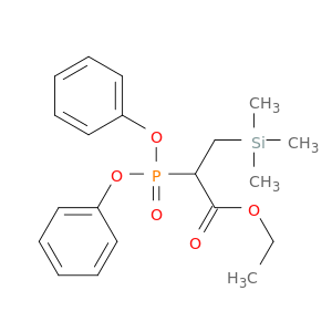 Propanoic acid, 2-(diphenoxyphosphinyl)-3-(trimethylsilyl)-, ethyl ester