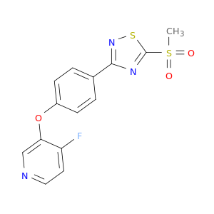 Pyridine, 4-fluoro-3-[4-[5-(methylsulfonyl)-1,2,4-thiadiazol-3-yl]phenoxy]-
