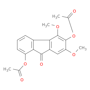 1,6-Bis(acetyloxy)-5,7-dimethoxy-9H-fluoren-9-one