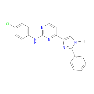 2-Pyrimidinamine, N-(4-chlorophenyl)-4-(2-phenyl-1H-imidazol-4-yl)-