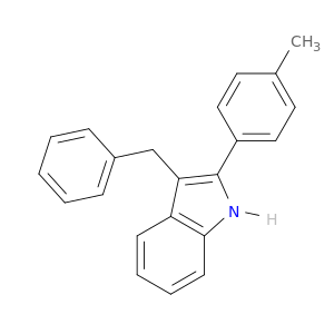 1H-Indole, 2-(4-methylphenyl)-3-(phenylmethyl)-