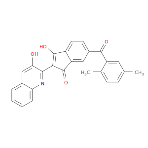 6-(2,5-二甲基苯甲酰基)-3-羟基-2-(3-羟基-2-喹啉基)-1H-INDEN-1-1
