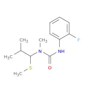 Urea, N'-(2-fluorophenyl)-N-methyl-N-[2-methyl-1-(methylthio)propyl]-