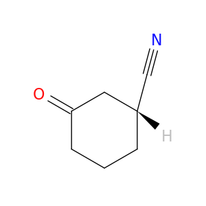 Cyclohexanecarbonitrile, 3-oxo-, (R)-
