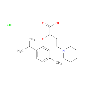 2-(piperidin-1-yl)ethyl[5-methyl-2-(propan-2-yl)phenoxy]acetate hydrochloride(1:1)