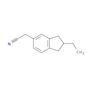 1H-Indene-5-acetonitrile, 2-ethyl-2,3-dihydro-