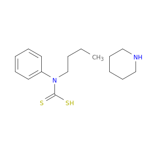 Carbamodithioic acid, butylphenyl-, compd. with piperidine (1:1)