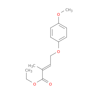 2-Butenoic acid, 4-(4-methoxyphenoxy)-2-methyl-, ethyl ester, (E)-