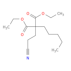 Propanedioic acid,2-(2-cyanoethyl)-2-pentyl-, 1,3-diethyl ester