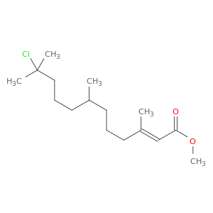 2-Dodecenoic acid, 11-chloro-3,7,11-trimethyl-, methyl ester, (E)-