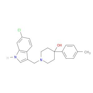 4-Piperidinol, 1-[(6-chloro-1H-indol-3-yl)methyl]-4-(4-methylphenyl)-