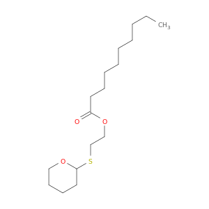 Decanoic acid, 2-[(tetrahydro-2H-pyran-2-yl)thio]ethyl ester
