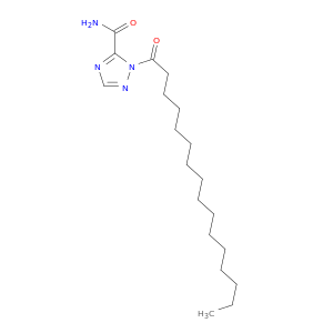 1H-1,2,4-Triazole-5-carboxamide, 1-(1-oxohexadecyl)-